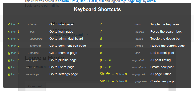 WP Keyboard Navigation